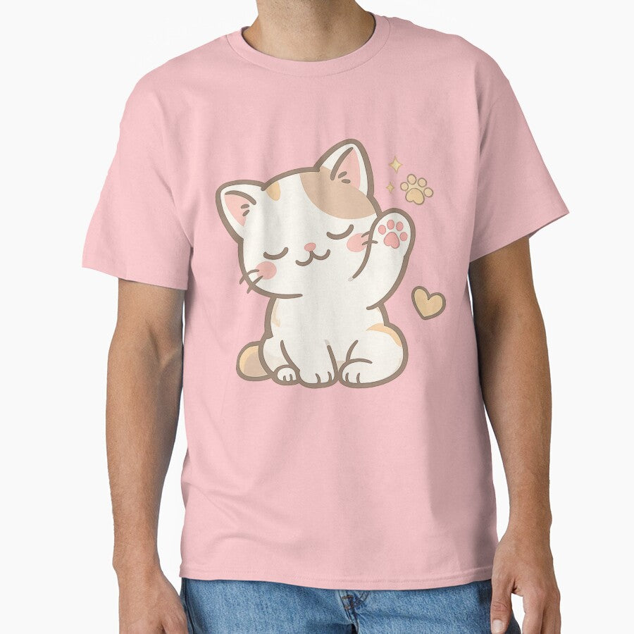 Cute Full Body Cat Lover – Kawaii Cat Illustration Aesthetic Design by BabyStark