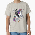 Skull grim riding a unicorn by HichamMissiame
