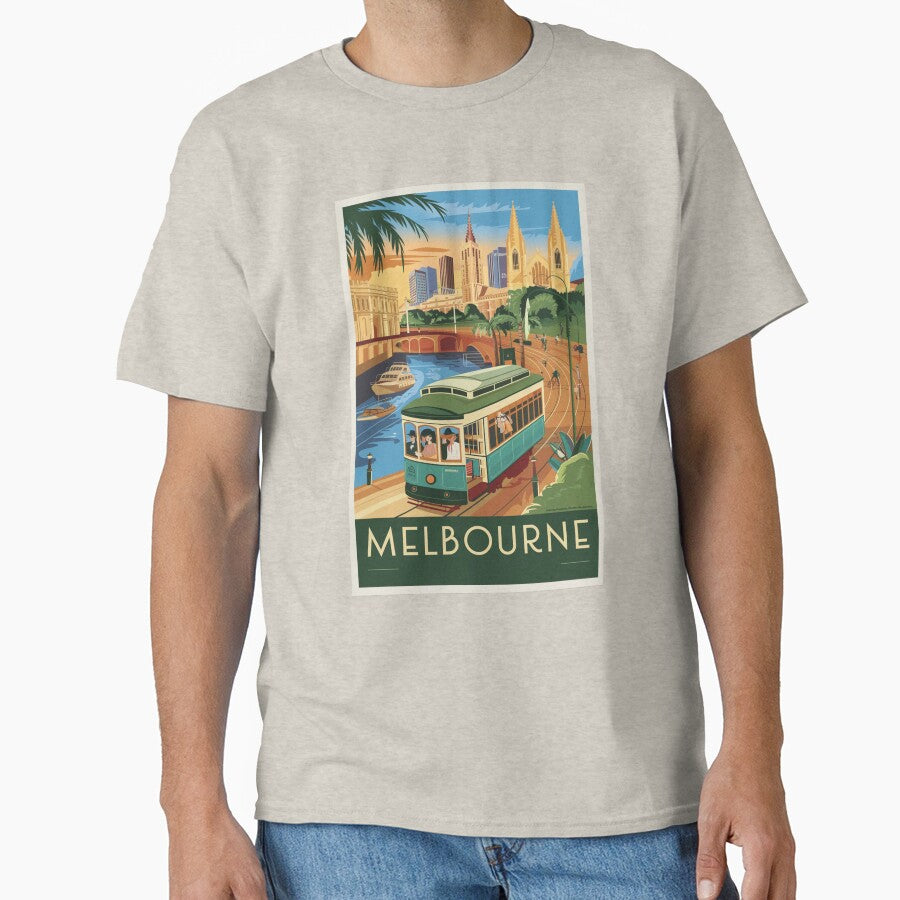 Melbourne Vintage Travel Poster by TravelerRat