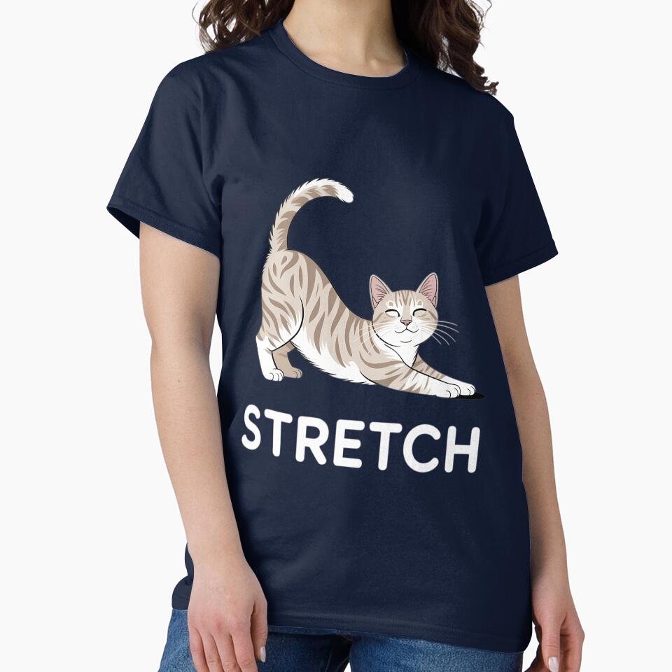 Stretch CAT Yoga Calm Balance Cute Animal Yogi by gourpmerzihd