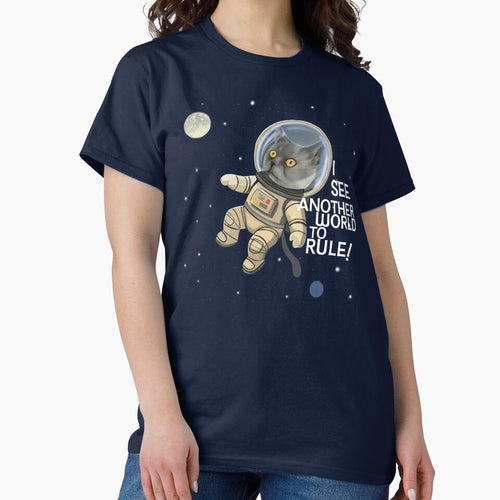 Astronaut Cat – I See Another World to Rule | Funny Space Cat quote by KBOR