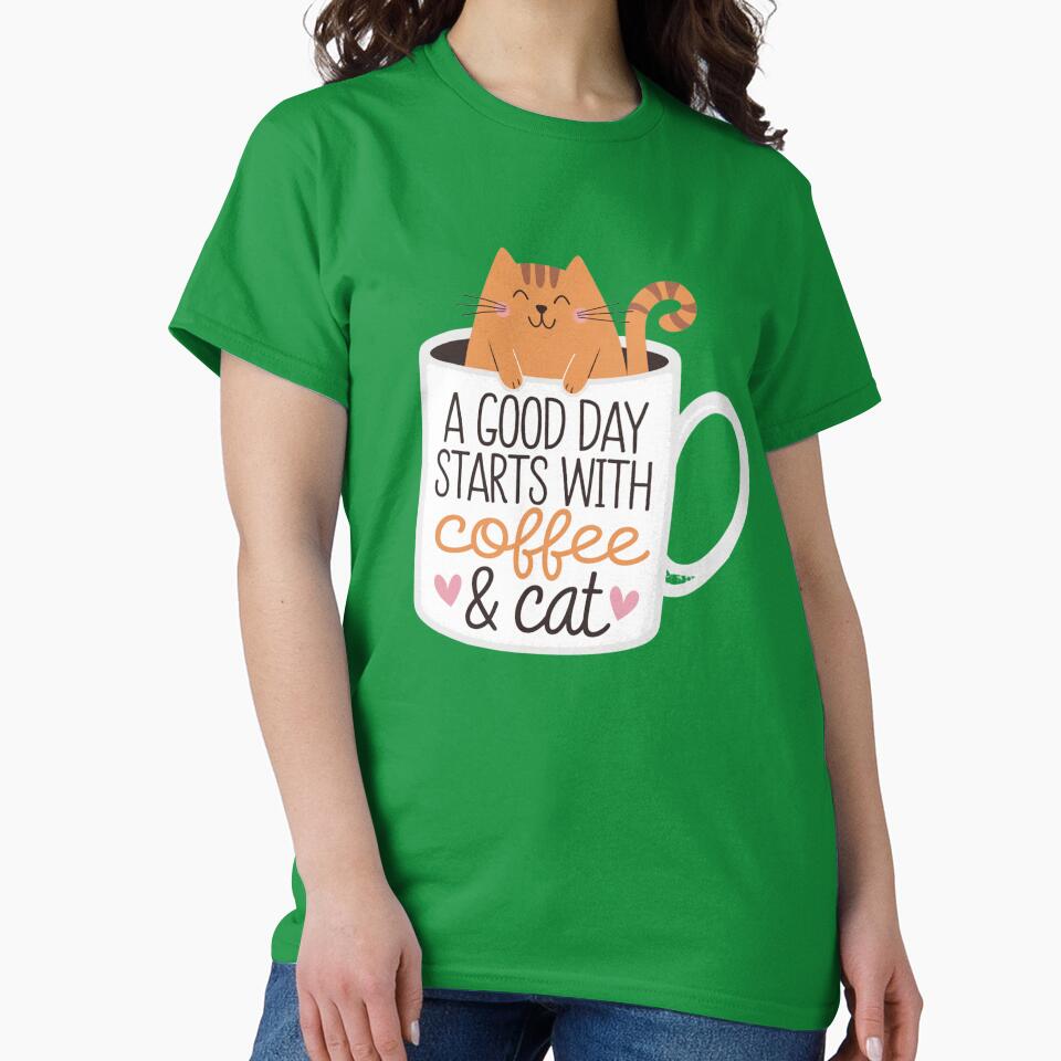 Orange Cat coffee Lover, Cute Cat humor, cat lover, cat mom, cat dad, cat family, feline lover by johnnie2749