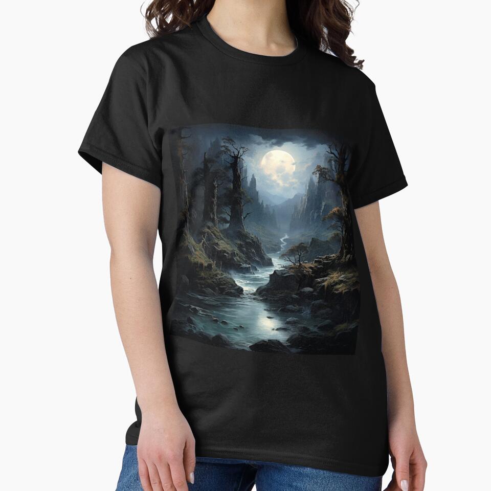 Dark Fantasy Landscape - Full Moon's Path by Fantasy Masterpiece