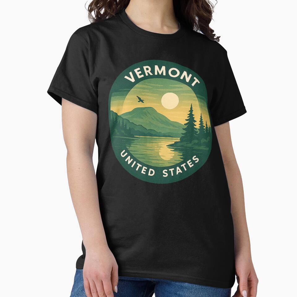 Vermont USA Vintage Travel by Thistle-TShop