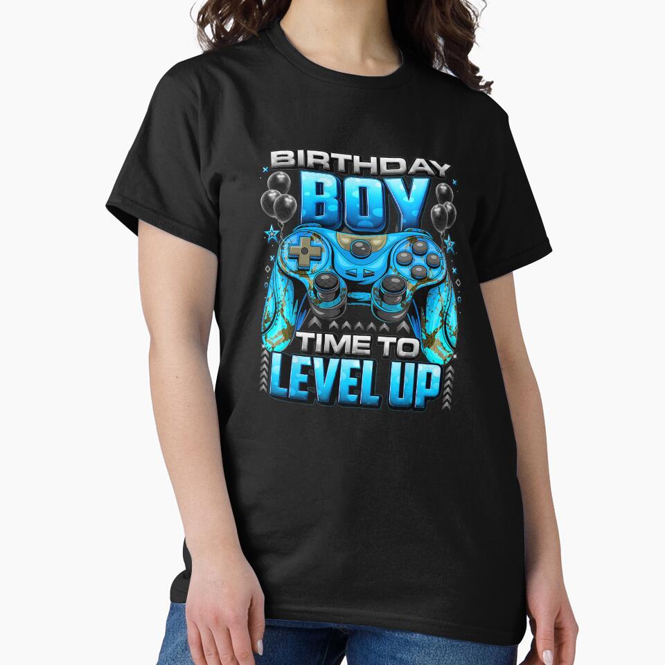 Birthday Boy Gamer Time to Level Up Controller by FGTV2021