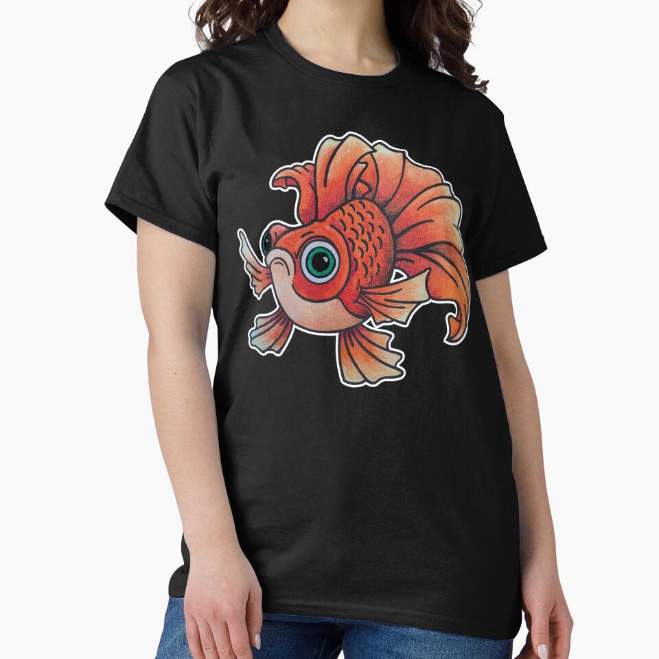 Gareth the Goldfish (Kids and Large Print Shirts) by ZacMangan