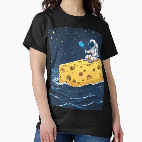 Astronaut Sailing on Space Cheese by PixelVibe782