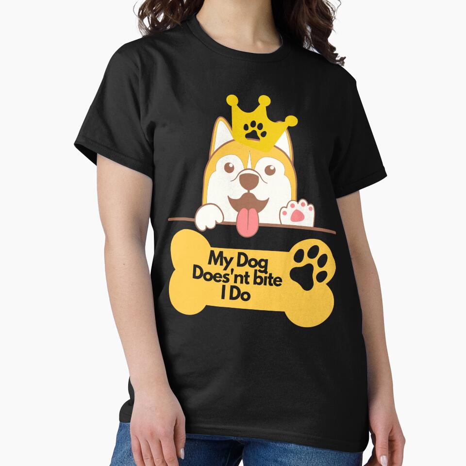 My dog Does'nt Bite I do | Corgi Dog Lover | Funny Dog Lover design | Sarcastic Dog Lover Vibrant colorful design by FitBeast