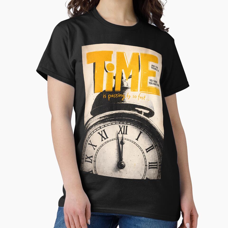 Time Is Passing Fast Motivational Quote by AbstractAuraArt
