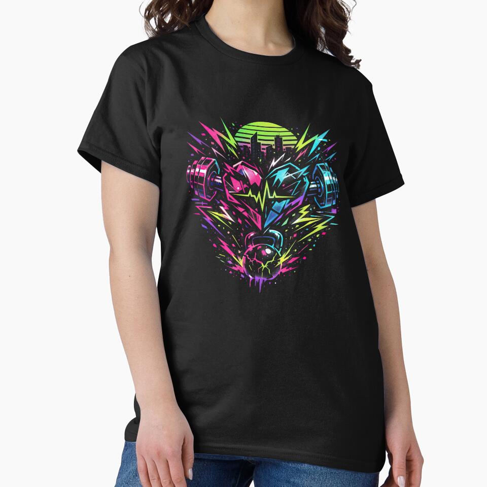 Neon Pulse: Heart of Strength by ForeverPrintsOK