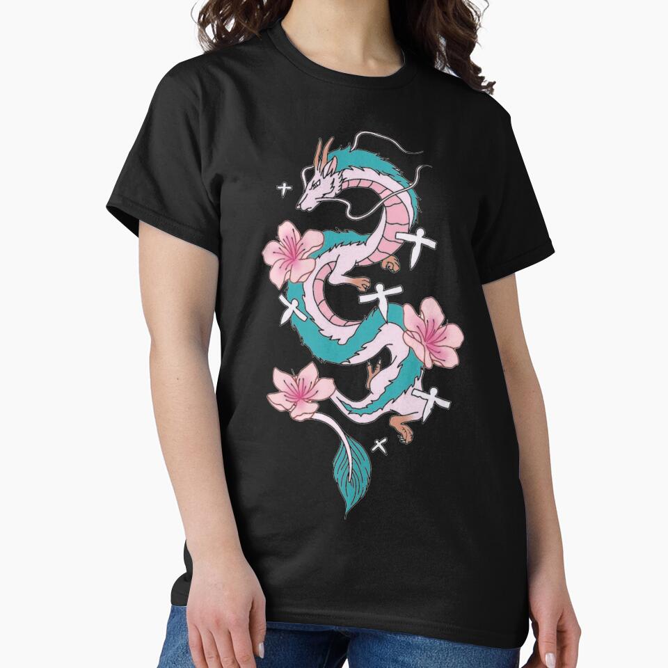 Chihiro Spirited Away - Haku Dragon With Paper Birds by Crystalmoonbabe