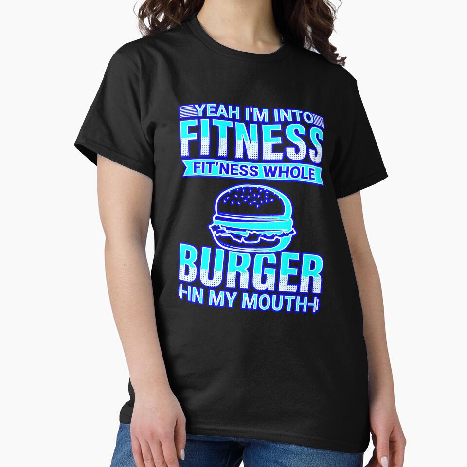 Funny Burger Lover Fitness #1 by creativerooney