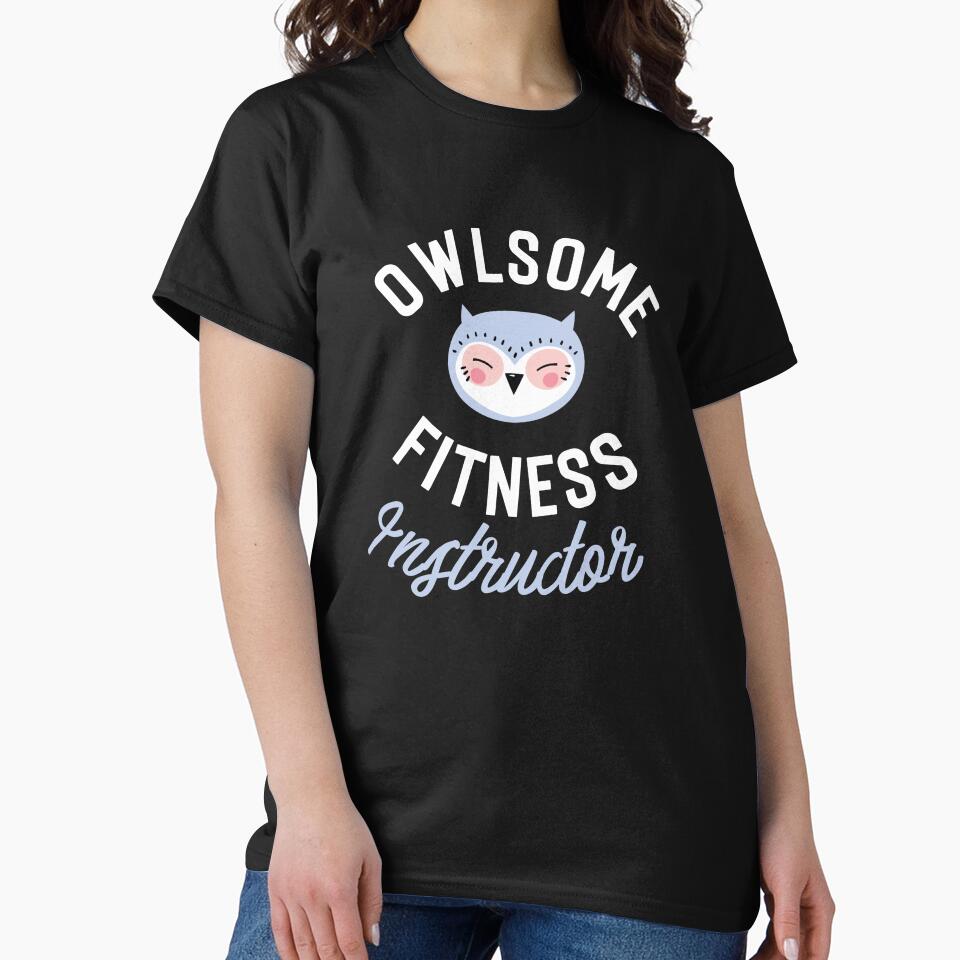 Owlsome Fitness Instructor Pun - Funny Gift Idea by betternotes