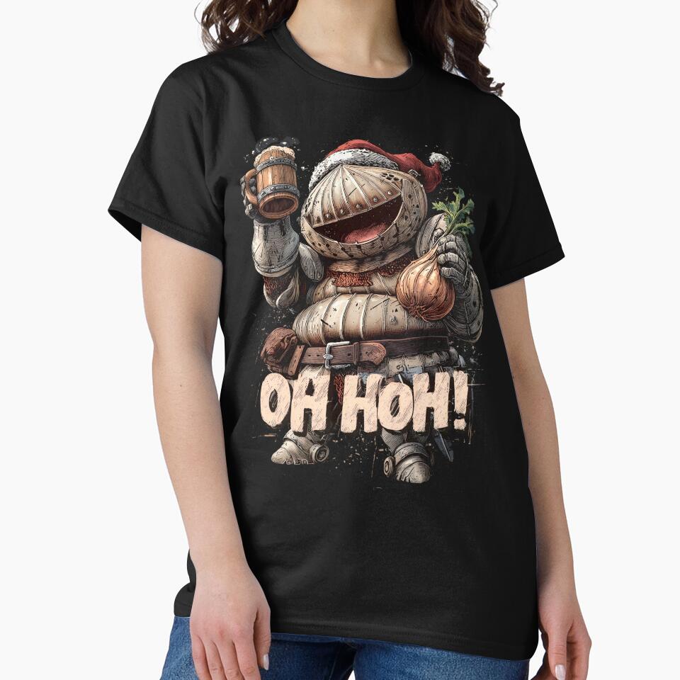 Onion Knight Santa Jolly Traveler Christmas Gaming Print Design by Senpaiwaves