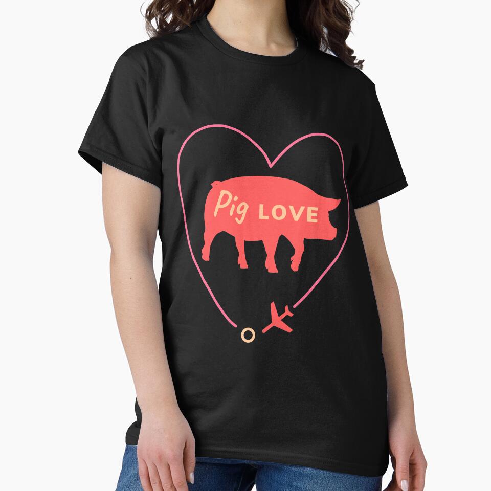 PIG LOVE TRAVEL by myt-shirt