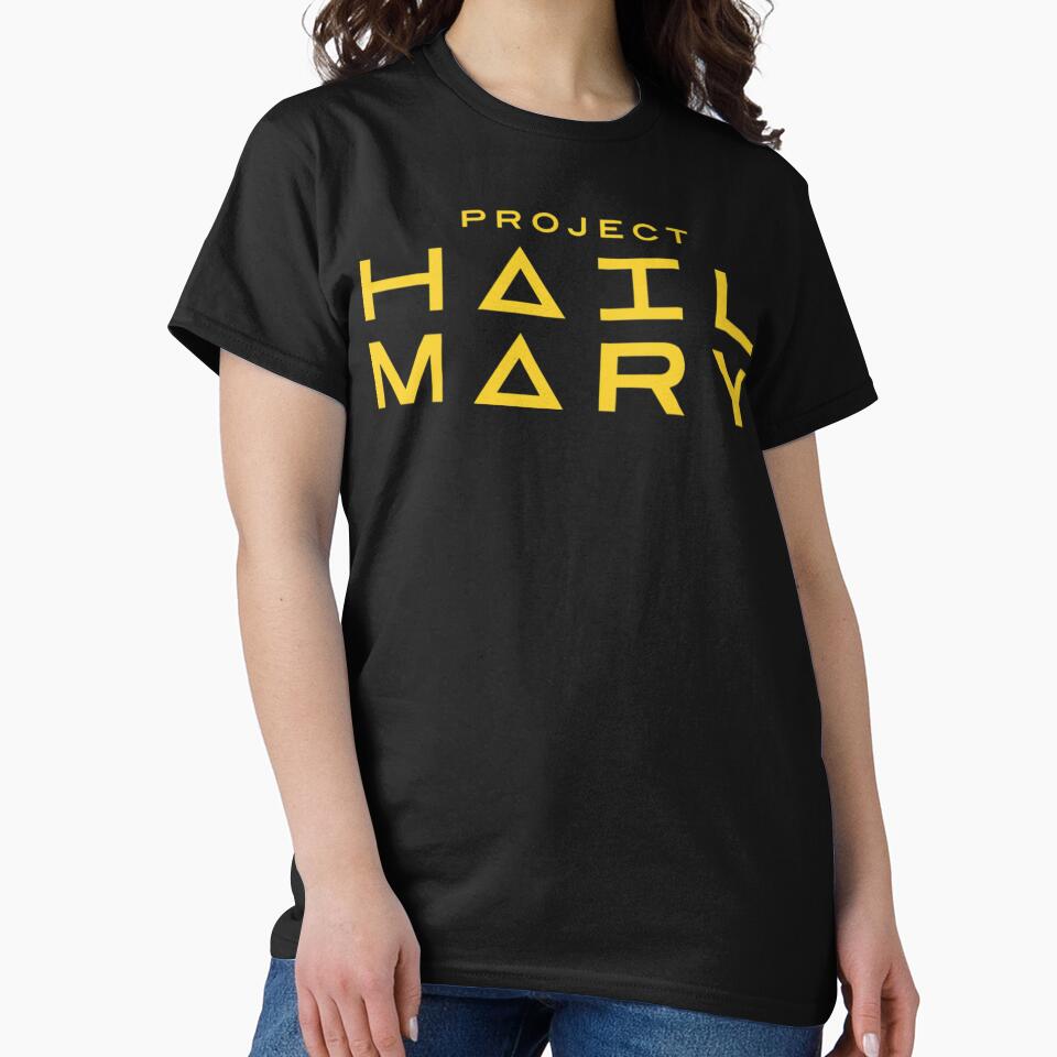 Project Hail Mary Minimal Sci-Fi Logo Space Typography Classic T-Shirt by LBERRA
