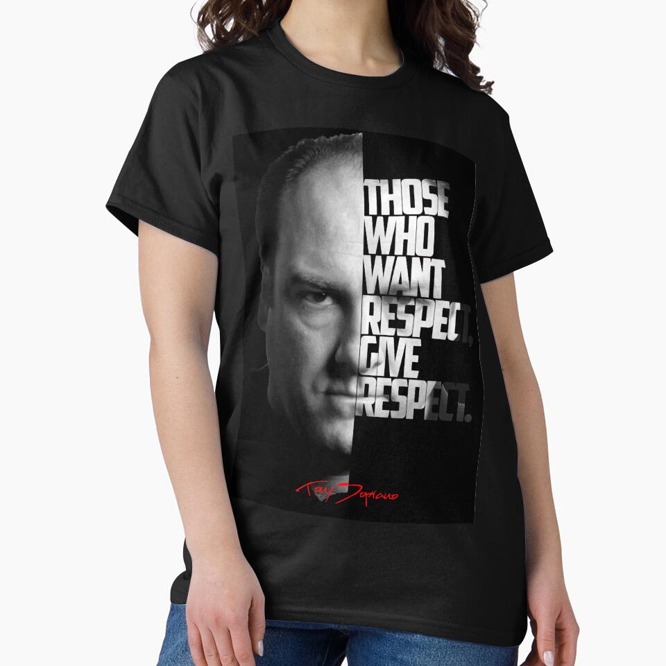 Black and white Tony Soprano The Sopranos Tv Show quote. by The Wise Fortress