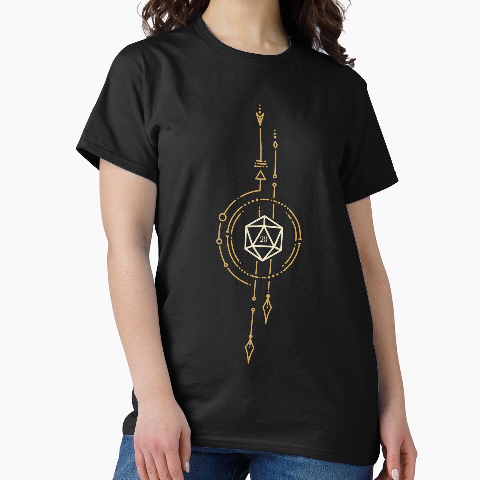 Sacred Geometry Minimalist Polyhedral D20 Dice by pixeptional