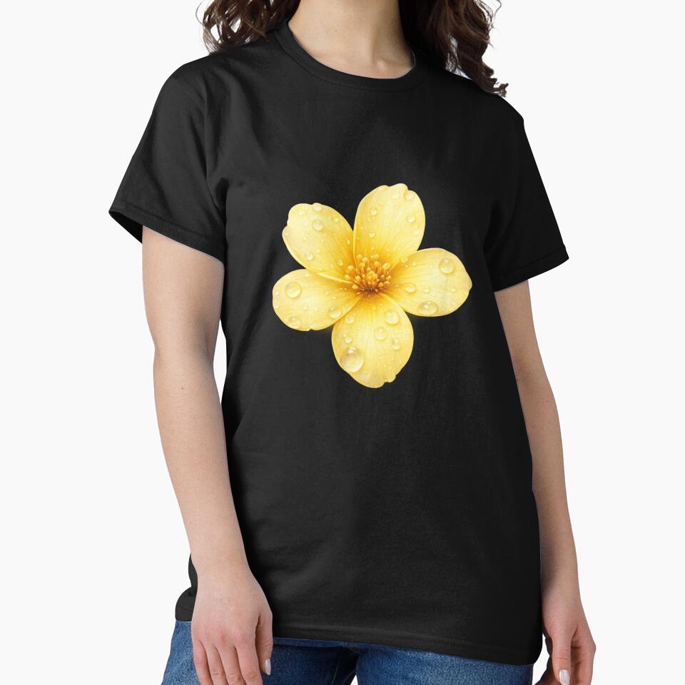 Yellow Flower with Water Drops by MKVisions