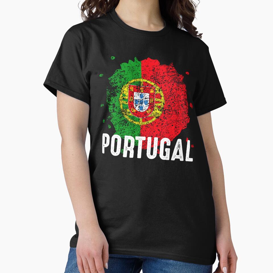 Portugal Flag Vintage Unique Distressed Design by NUMAcreations
