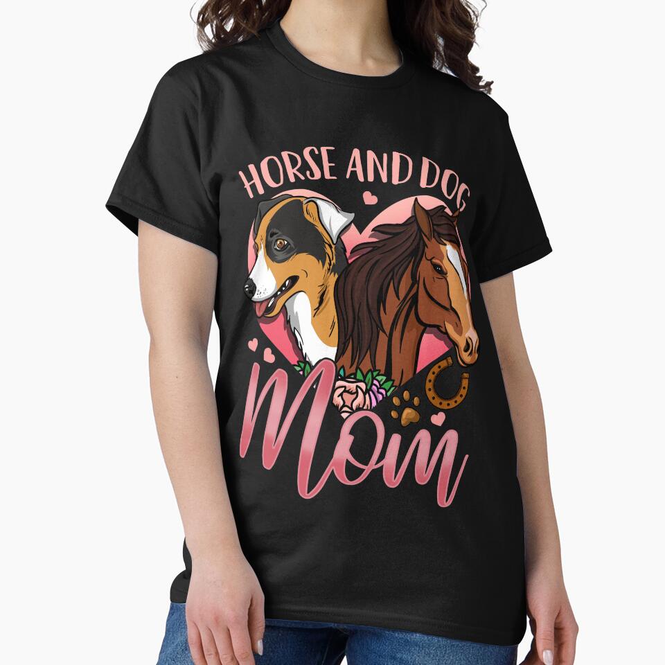 Horse Dog Horse And Dog Mom by CreativeGiftShp