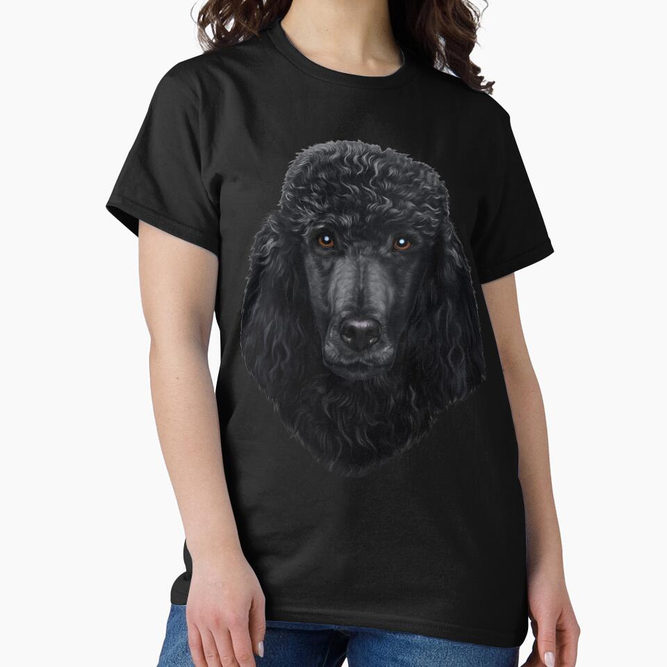 Black Poodle Dog Face by Fox-Republic