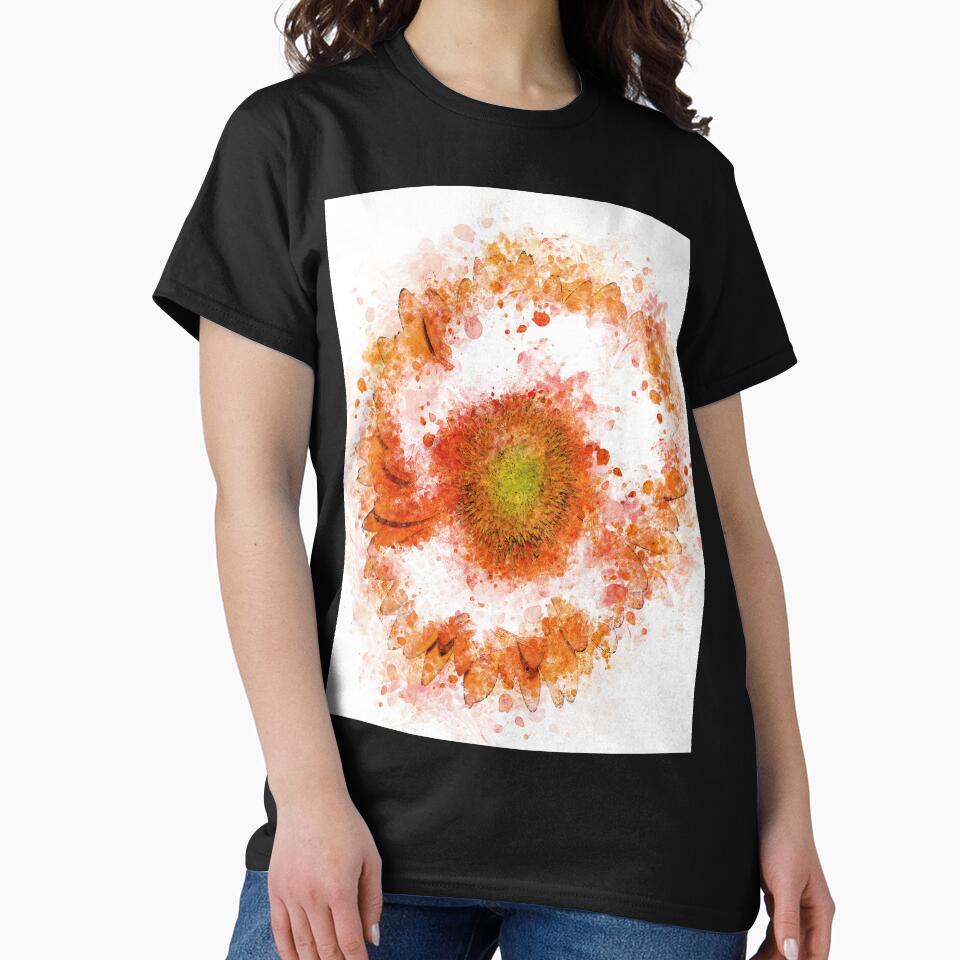Orange gerbera Abstract color by artdragongift 15