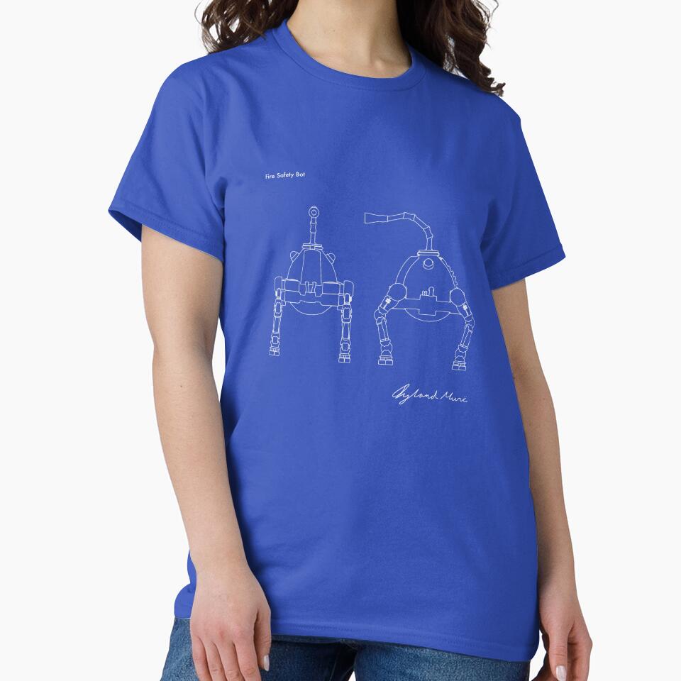 Fire Safety Robot blueprint - Prints & T-shirt by iylandmoncee