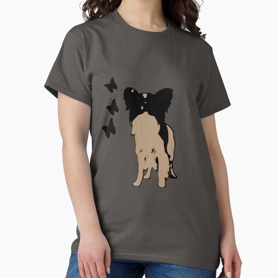 Dog papillon and butterflies by karimaK-71