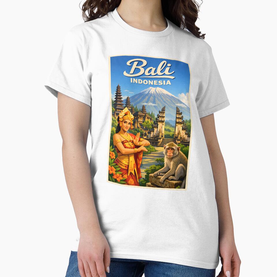 Bali Indonesia! Vintage Retro Design by VintageImageInc
