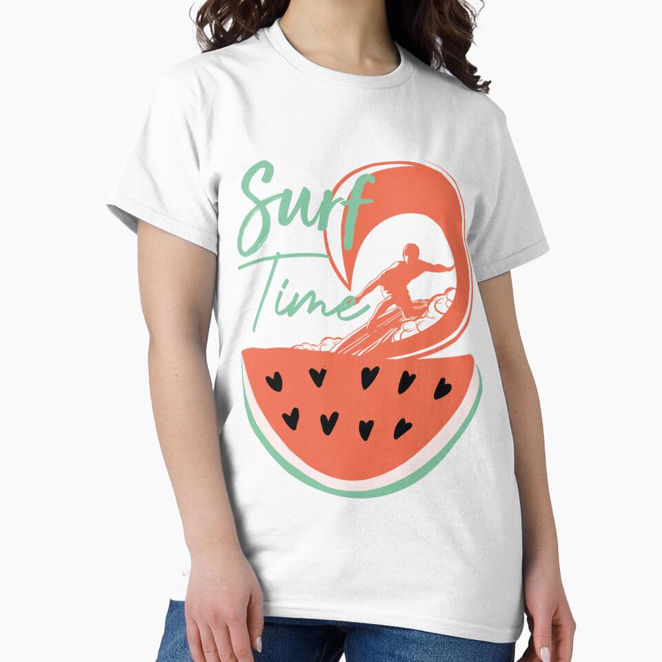 Surfer Love Watermelon Surfing Lovers by medbdj
