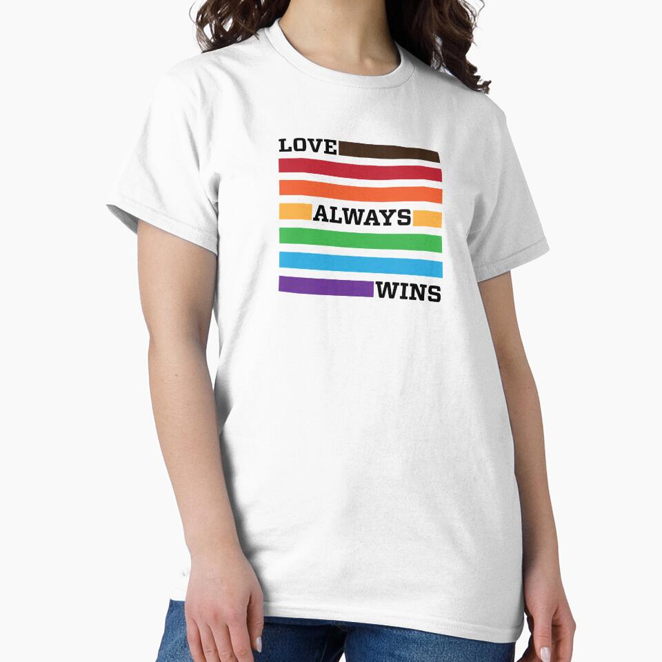 Love Always Wins LGBT Motivational Quote by zhdezigns