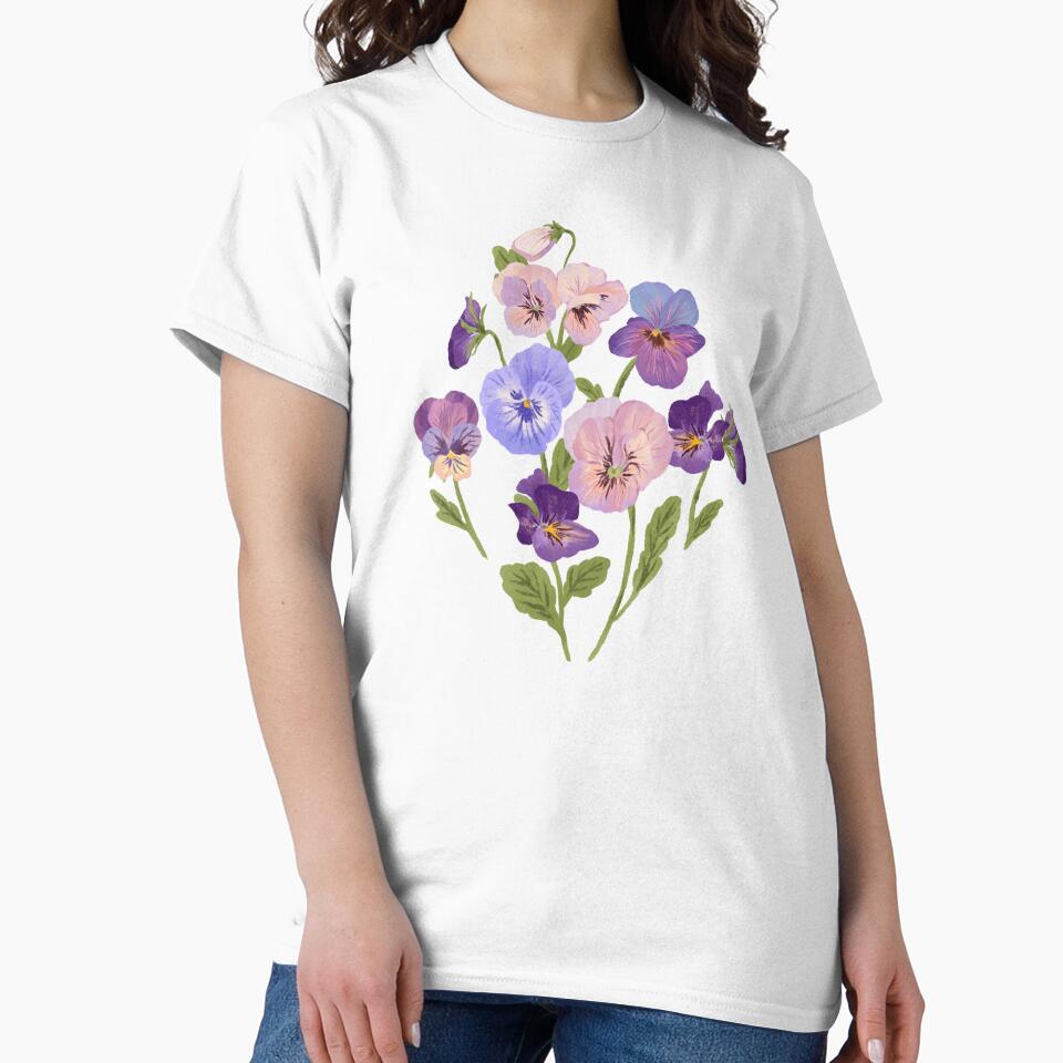 Pansy Flower Pattern by SunLee Art