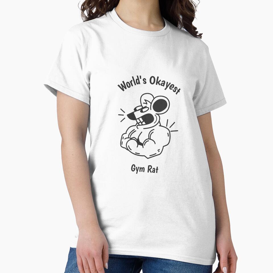 World’s Okayest Gym Rat Fitness Gym by PTMerchco