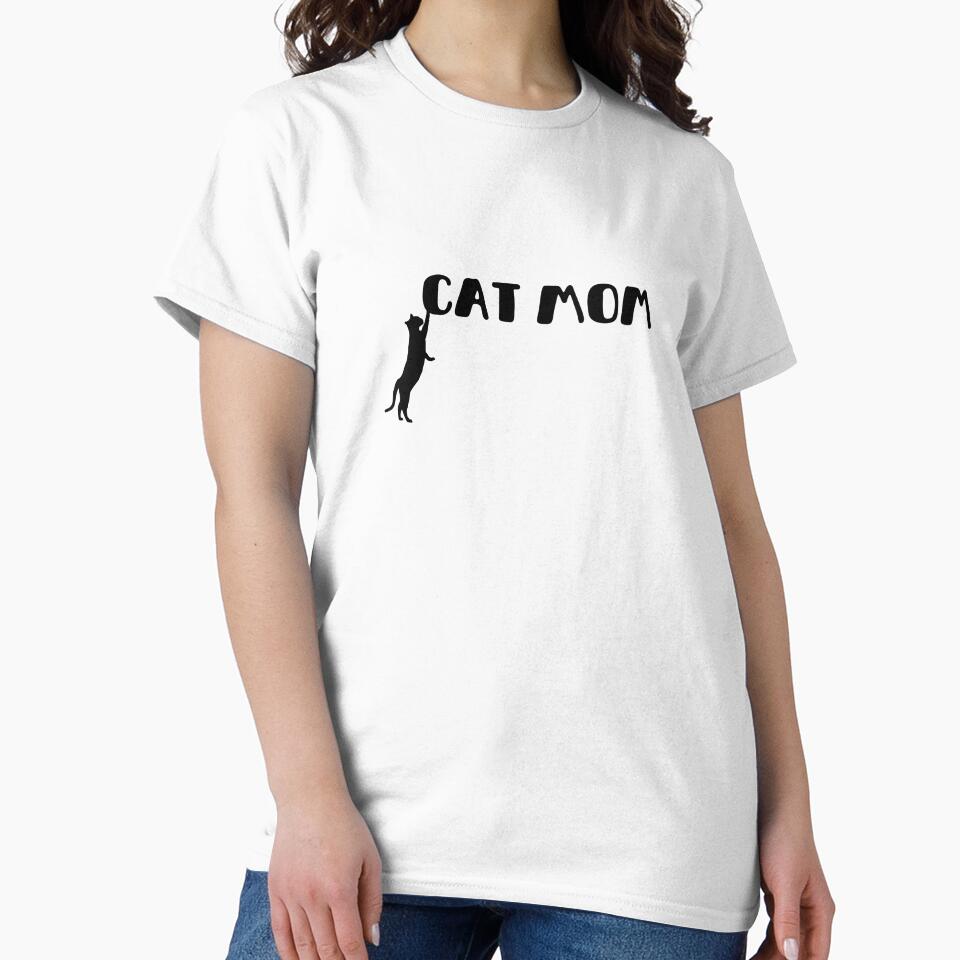 Cat mom font with black cat playing with the letters by stayfreshbyme