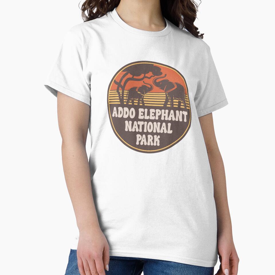 Addo Elephant National Park Vintage Savanna Graphic by CynthiaGraphics