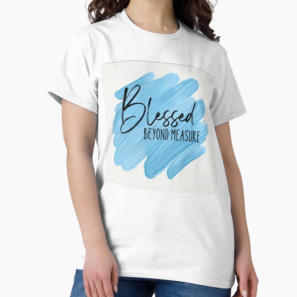 Blessed Beyond Measure – Inspirational Faith Quote Typography by Saynix