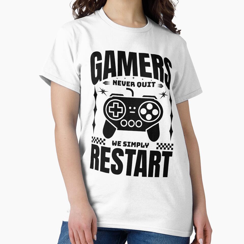 Gamer Never Quit Neon Retro Controller - Gaming Motivation by Abaseen