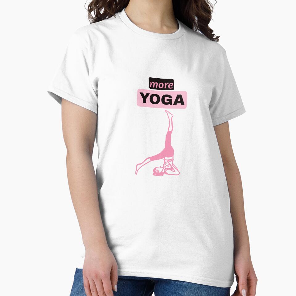 More Yoga – Minimal Yoga Pose Design for Fitness & Mindfulness Lovers by Giota29