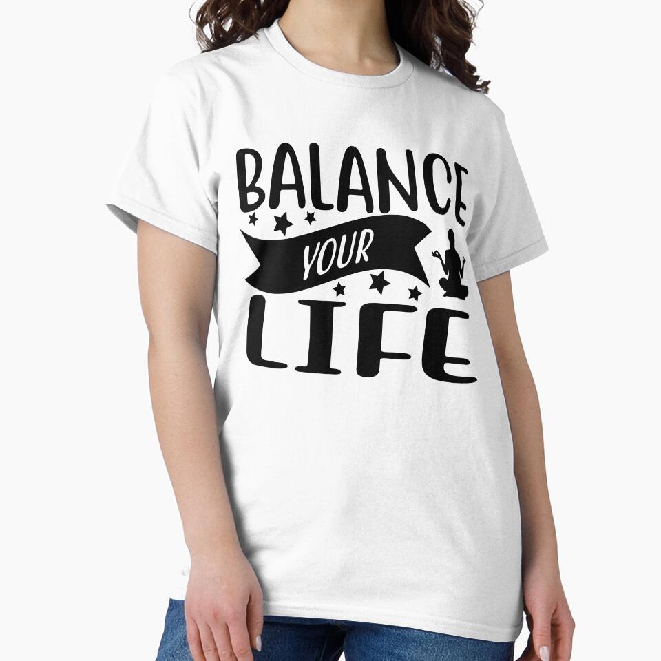 Yoga Quote Balance Your Life Motivational Saying by SoccaTamam