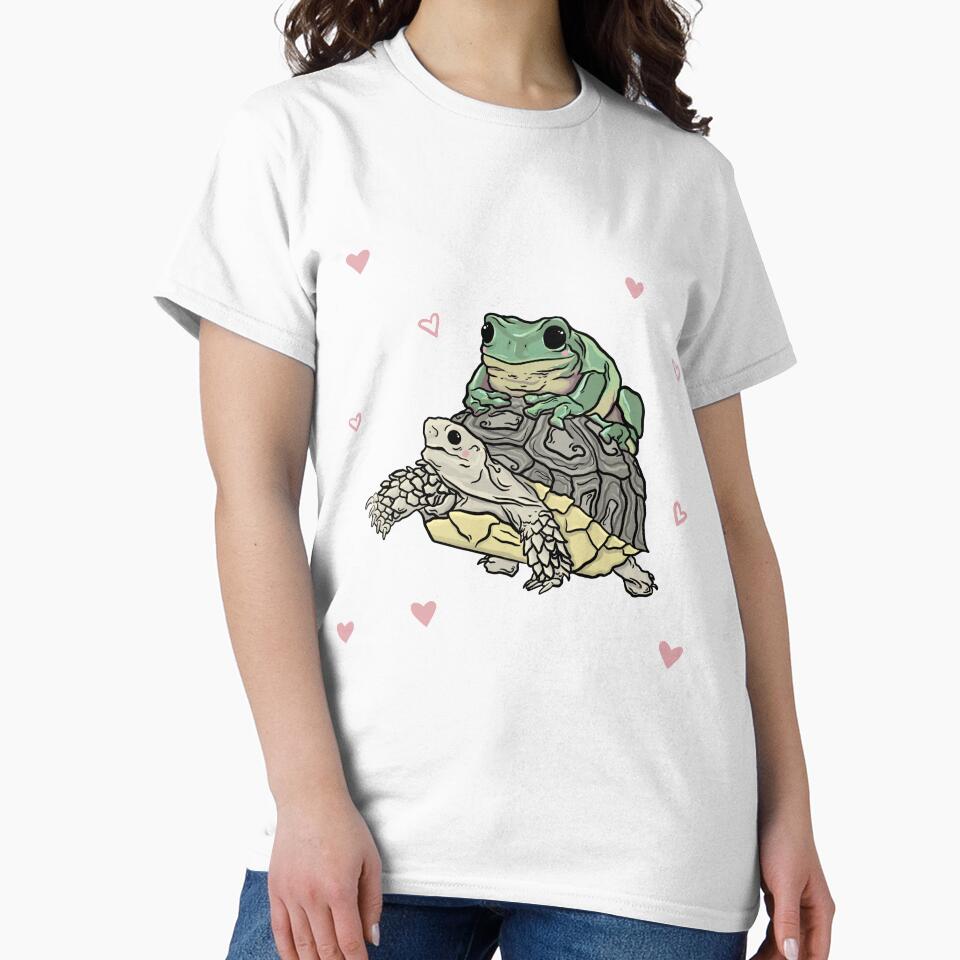 Frog and tortoise by Molloyart