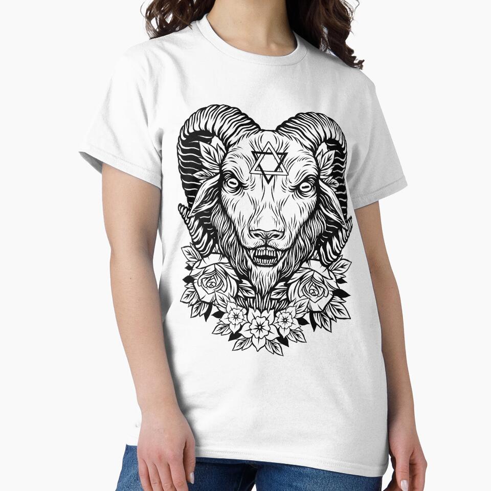 Dark Goat (white) by deniart