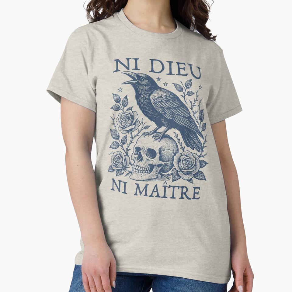 Ni Dieu Ni Maître - Crow Skull Vintage by Beanster-nl