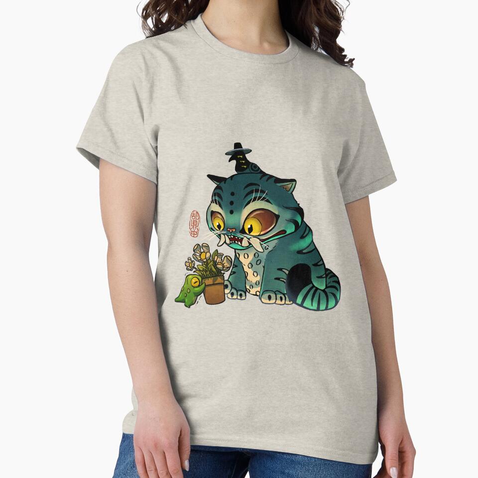 Korean Tiger and Magpie Derpy and Sussie Demon Hunters KPop Asian Fantasy Frog Illustration by DingHuArt
