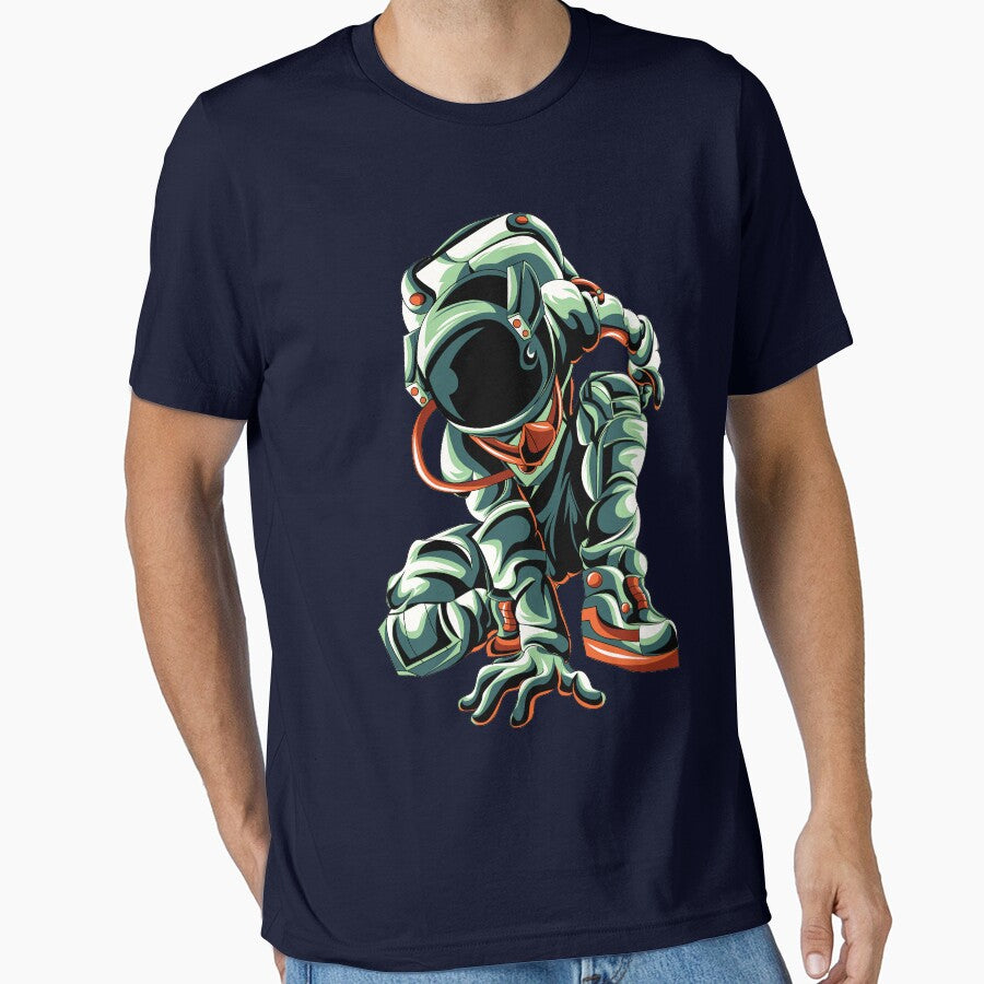green astronaut by buzwin