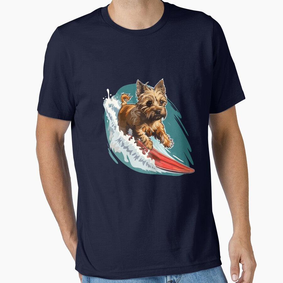Surfing Cairn Terrier by VelvetRoom