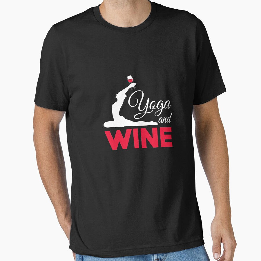 Yoga and Wine | yoga shirt | yoga gifts | yoga teacher shirt | yoga women | yoga instructor  | yoga mom | yoga women | yoga kids | yoga addict by Kreature Look