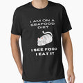 I am on a seafood diet i see food i eat it | Non-veg lover | Cute cat | Food lover | T-shirts & Hoodies by Madhavarora