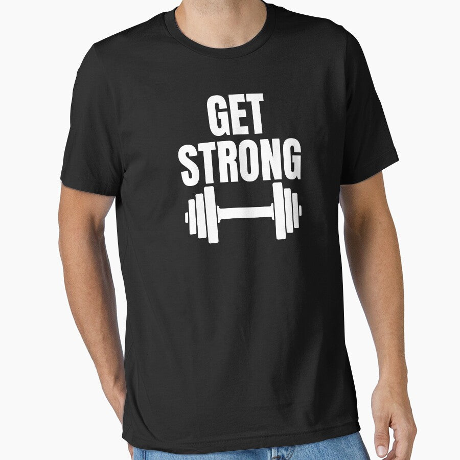 Get strong - fitness & Gym motivation motto and quote by GraphicDream