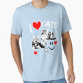 I Love Cats T shirt by Mill8ion
